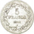 Munten, België, Leopold I, 5 Francs, 5 Frank, 1833, FR+, Zilver, KM:3.1