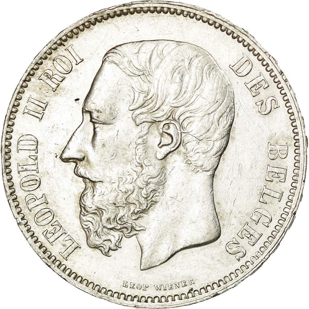 Monnaie, Belgique, Leopold II, 5 Francs, 5 Frank, 1875, TTB+, Argent, KM:24