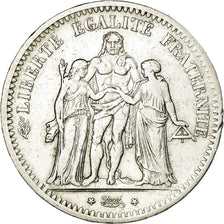 Monnaie, France, Hercule, 5 Francs, 1848, Paris, TTB, Argent, Gadoury:683