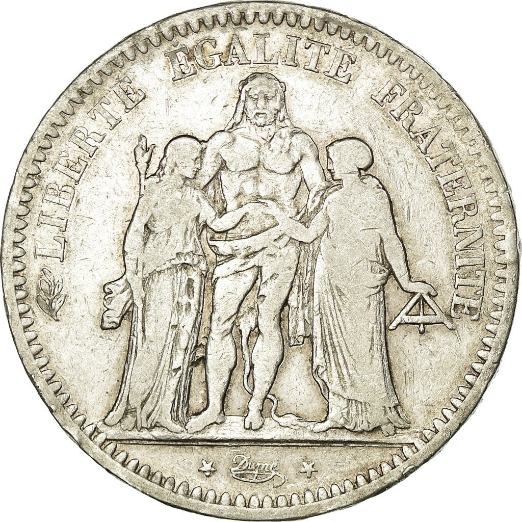 Münze, Frankreich, Hercule, 5 Francs, 1848, Paris, S+, Silber, KM:756.1