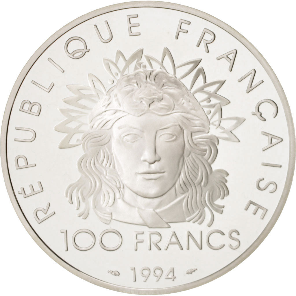 FRANCE, 100 Francs, 1994, KM #1047, MS(65-70), Silver, 33.63