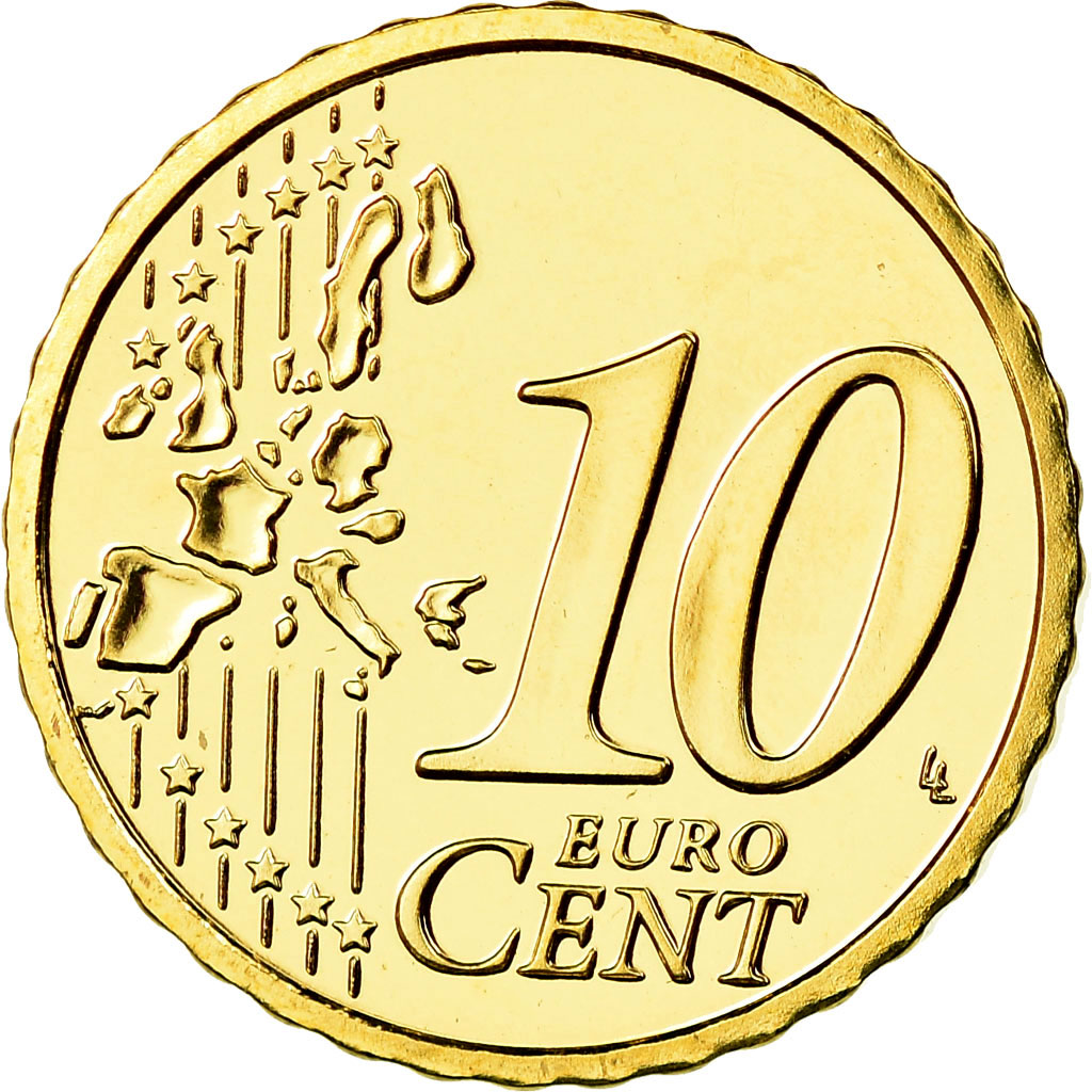 Austria, 10 Euro Cent, 2003, MS(65-70), Brass, KM:3085