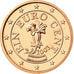 Áustria, Euro Cent, 2003, MS(65-70), Aço Cromado a Cobre, KM:3082