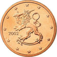 Finland, 2 Euro Cent, 2002, MS(65-70), Copper Plated Steel, KM:99