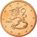 Finland, 2 Euro Cent, 2002, MS(65-70), Copper Plated Steel, KM:99