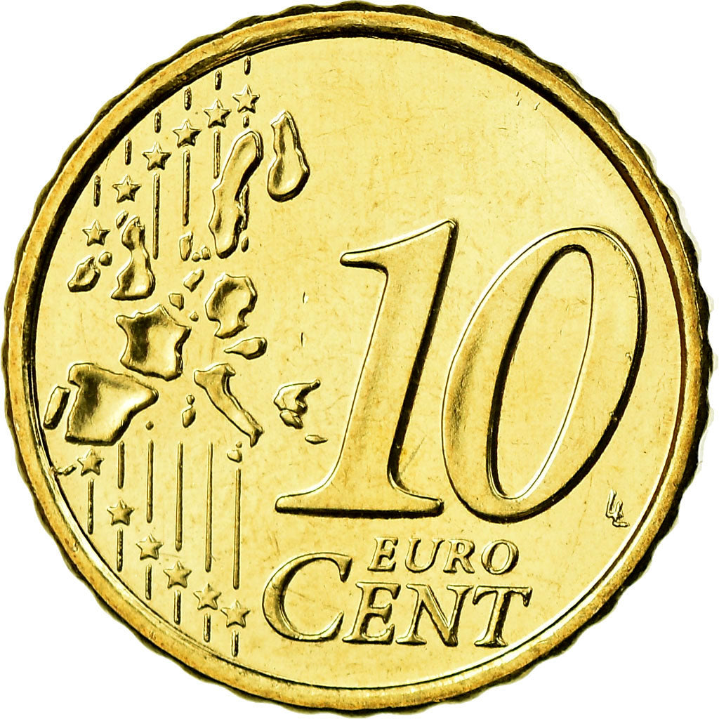 Finland, 10 Euro Cent, 2002, FDC, Tin, KM:101