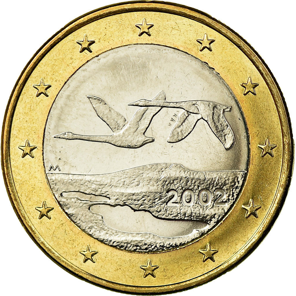 Finland, Euro, 2002, MS(65-70), Bi-Metallic, KM:104