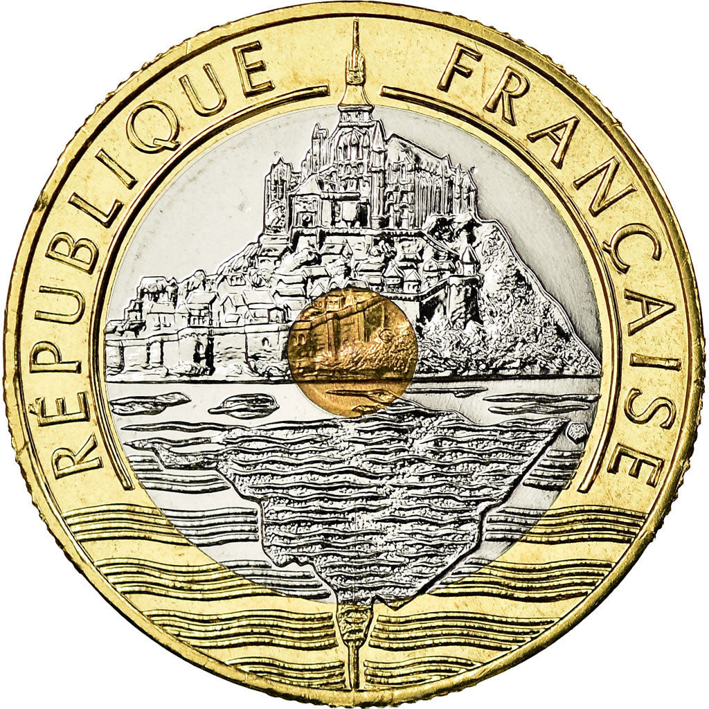 Coin, France, 20 Francs, 2001, Paris, MS(65-70), Tri-Metallic, Gadoury:871
