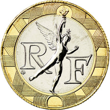 Coin, France, 10 Francs, 2001, Paris, MS(65-70), Bi-Metallic, Gadoury:827