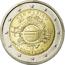 San Marino, 2 Euro, 2012, MS(65-70), Bi-Metallic, KM:519
