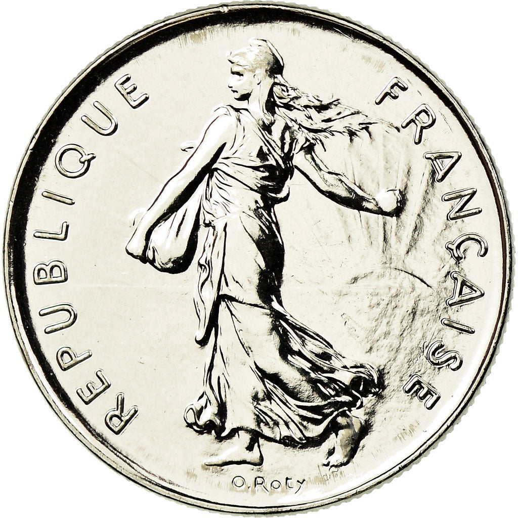 Coin, France, Semeuse, 5 Francs, 2001, Paris, MS(65-70), Nickel Clad, KM 926a.1