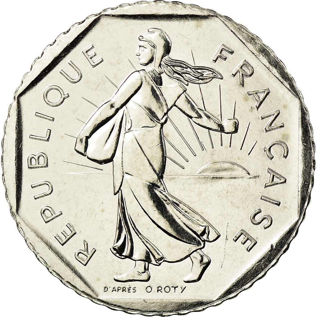 Coin, France, Semeuse, 2 Francs, 2001, Paris, MS(65-70), Nickel, KM:942.1