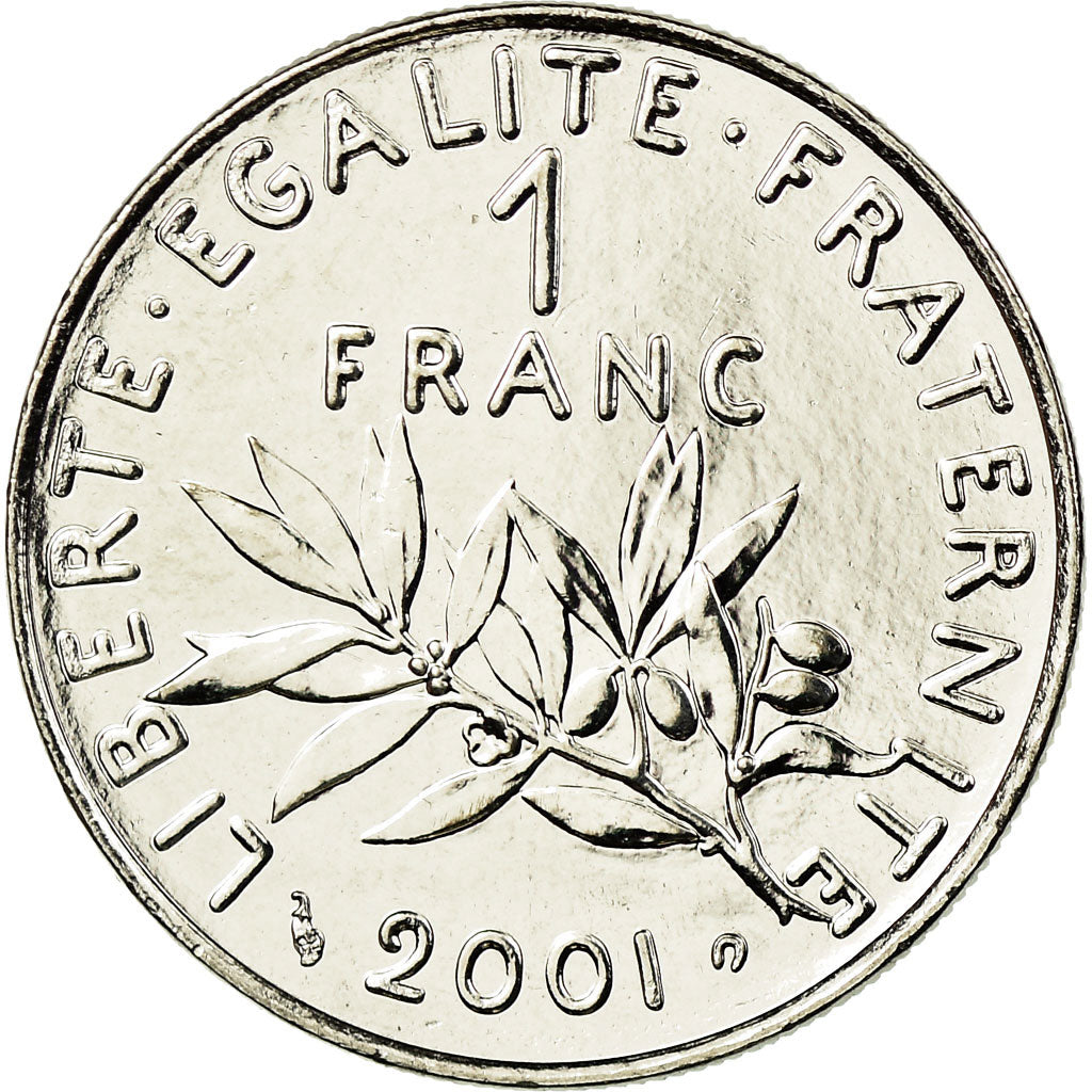 Monnaie, France, Semeuse, Franc, 2001, Paris, FDC, Nickel, Gadoury:474, KM:925.1
