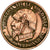 Moneda, Francia, 5 Centimes, 1870, Satirique, MBC+, Bronce