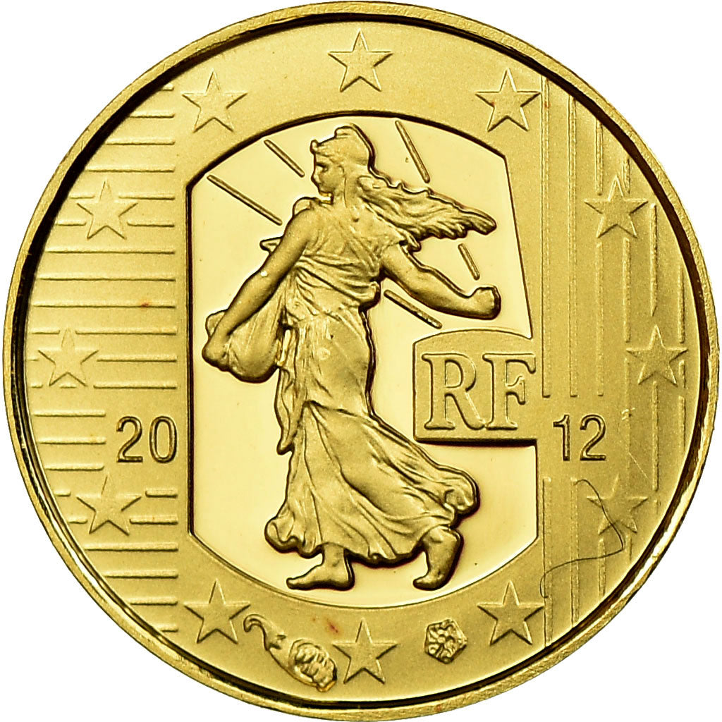 France, 5 Euro, 2012, Proof, FDC, Or, Gadoury:EU525, KM:1890