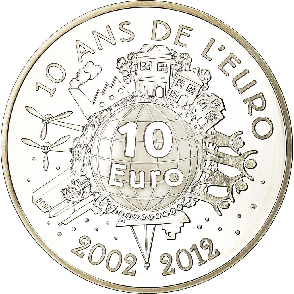 France, 10 Euro, 2012, Proof, MS(65-70), Silver, Gadoury:EU524, KM:1889