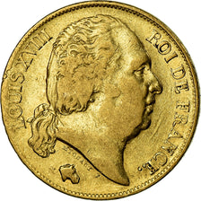 Monnaie, France, Louis XVIII, 20 Francs, 1818, Lille, TB+, Or, Gad 1025