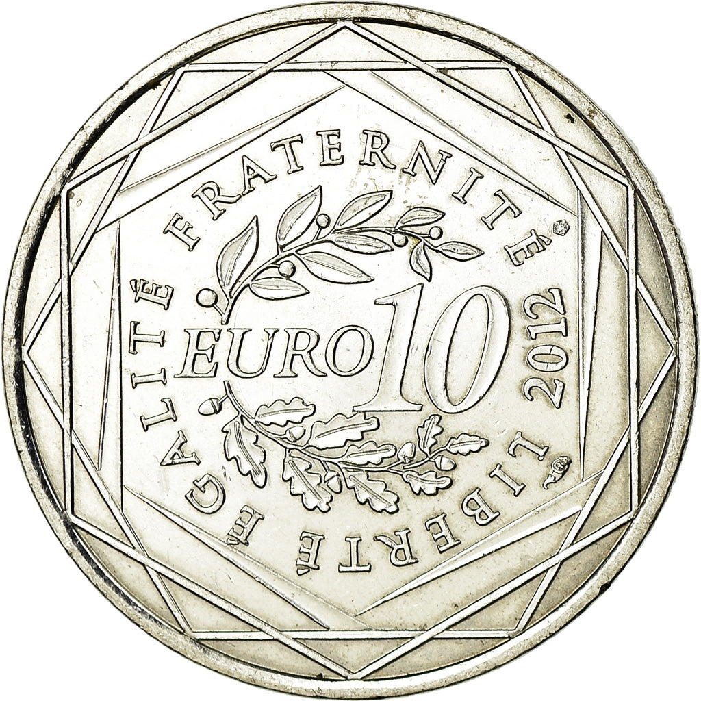 France, 10 Euro, 2010, AU(55-58), Silver, Gadoury:EU514, KM:1664