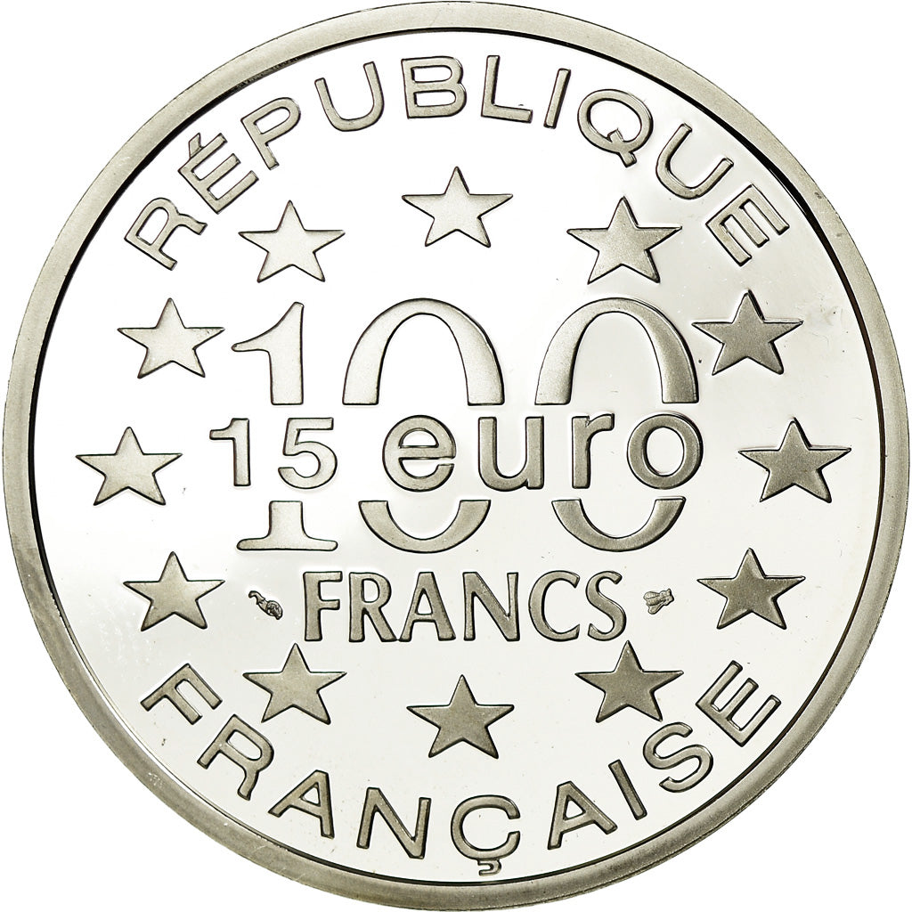 Moneta, Francia, 100 Francs-15 Euro, 1997, Proof, FDC, Argento, KM:1189