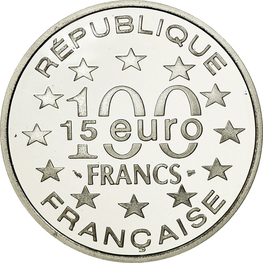 Monnaie, France, 100 Francs-15 Euro, 1997, Proof, FDC, Argent, Gadoury:C203