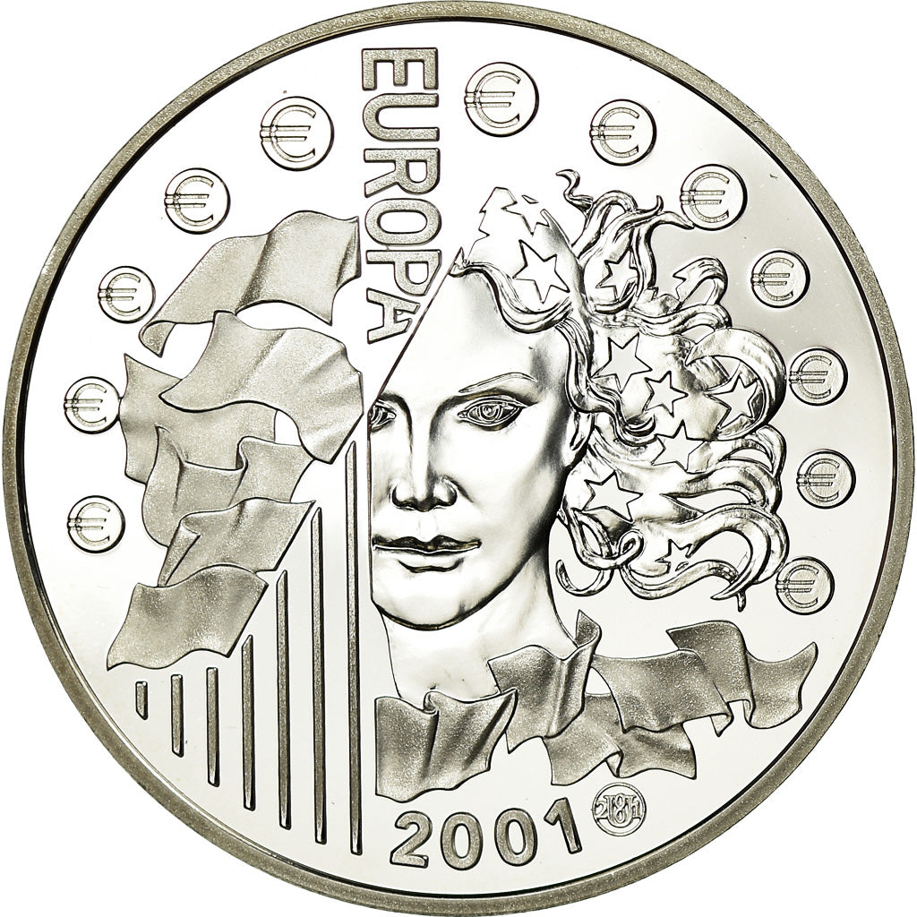 Moneta, Francia, 6.55957 Francs, 2001, Paris, Proof, FDC, Argento, KM:1265.1