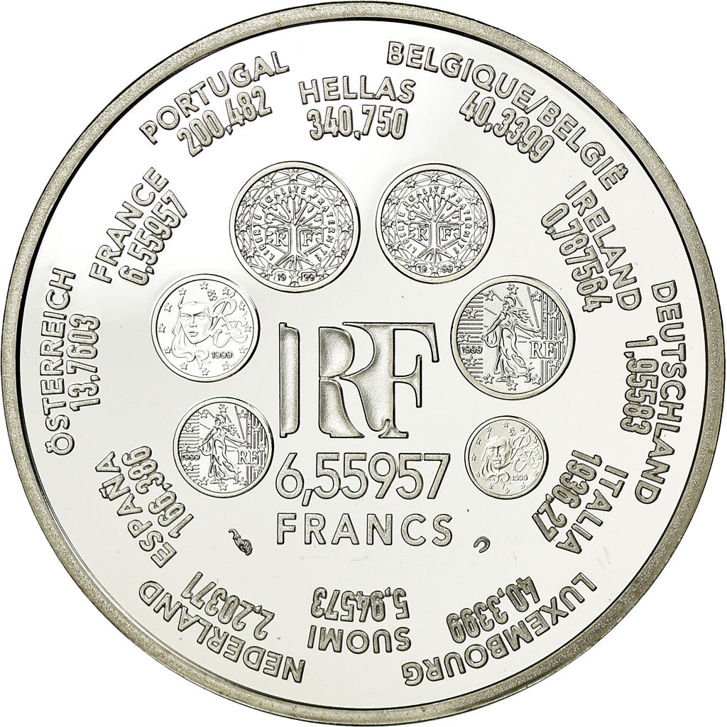Moneta, Francia, 6.55957 Francs, 2001, Paris, Proof, FDC, Argento, KM:1265.1