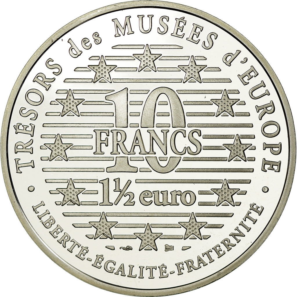 Coin, France, 10 Francs-1.5 Euro, 1996, Proof, MS(65-70), Silver, KM:1123