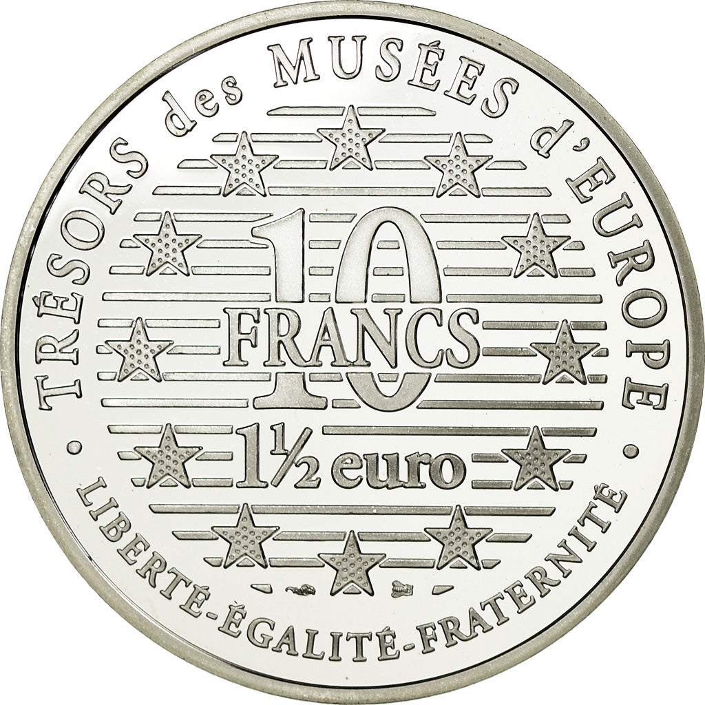 Monnaie, France, 10 Francs-1.5 Euro, 1996, Proof, FDC, Argent, Gadoury:C153
