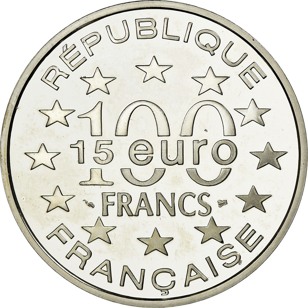 Monnaie, France, 100 Francs-15 Euro, 1996, Proof, FDC, Argent, Gadoury:C163