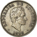 Coin, Colombia, 50 Centavos, 1912, EF(40-45), Silver, KM:193.1