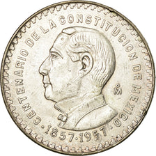 Moneta, Messico, 5 Pesos, 1957, Mexico City, BB+, Argento, KM:470