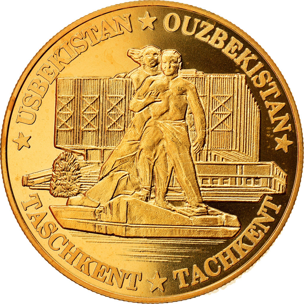 Rusland, Medaille, Ouzbékistan, Tachkent, Politics, Society, War, UNC