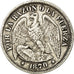 Moneda, Chile, 50 Centavos, 1870, MBC, Plata, KM:139