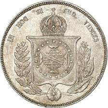 Monnaie, Brésil, Pedro II, 1000 Reis, 1855, TTB+, Argent, KM:465