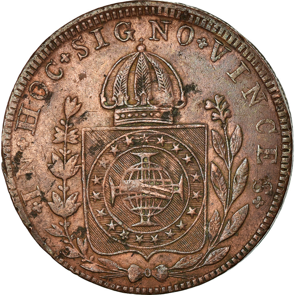 Münze, Brasilien, Pedro I, 80 Reis, 1830, Rio de Janeiro, SS+, Kupfer, KM:366.1