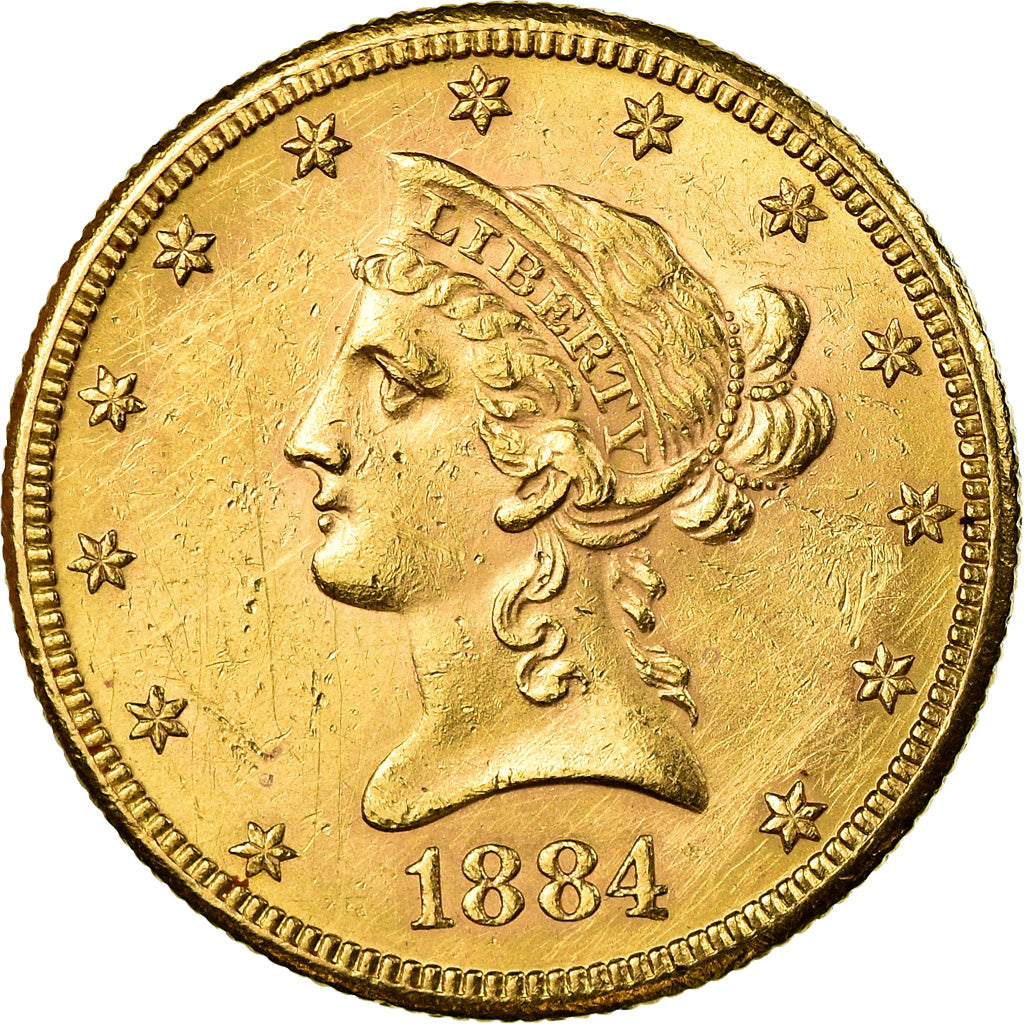Monnaie, États-Unis, Coronet Head, $10, Eagle, 1884, Philadelphie, TTB+