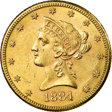 Monnaie, États-Unis, Coronet Head, $10, Eagle, 1884, Philadelphie, TTB+
