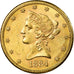 Moneta, USA, Coronet Head, $10, Eagle, 1884, Philadelphia, AU(50-53)