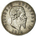 Coin, Italy, Vittorio Emanuele II, 5 Lire, 1874, Milan, EF(40-45), Silver,KM 8.3