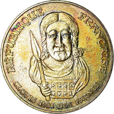 Coin, France, Clovis, 100 Francs, 1996, AU(55-58), Silver, KM:1180, Gadoury:953