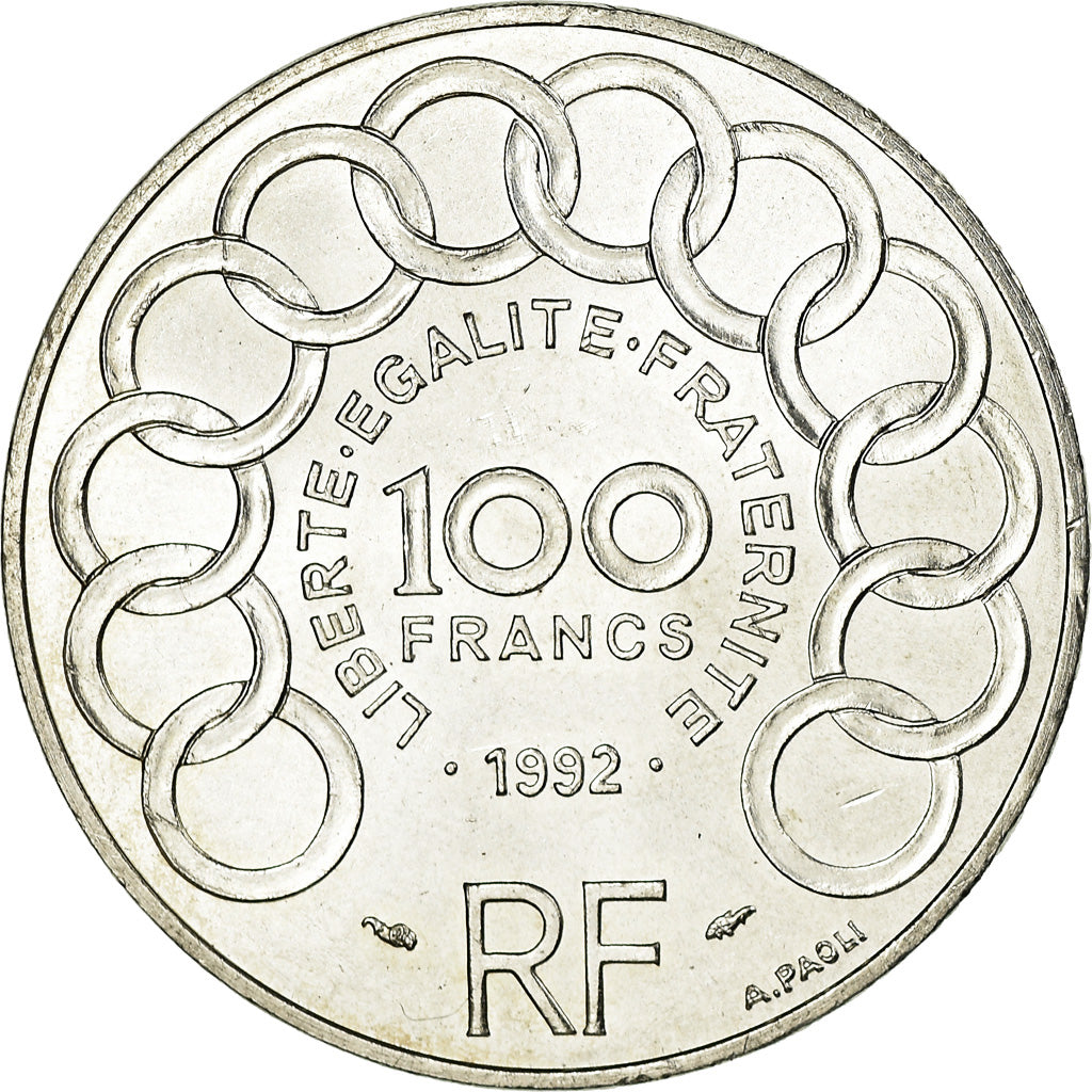 Monnaie, France, Jean Monnet, 100 Francs, 1992, SUP, Argent, Gadoury:907