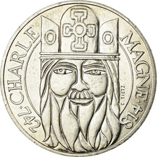 Monnaie, France, Charlemagne, 100 Francs, 1990, SUP, Argent, Gadoury:905, KM:982