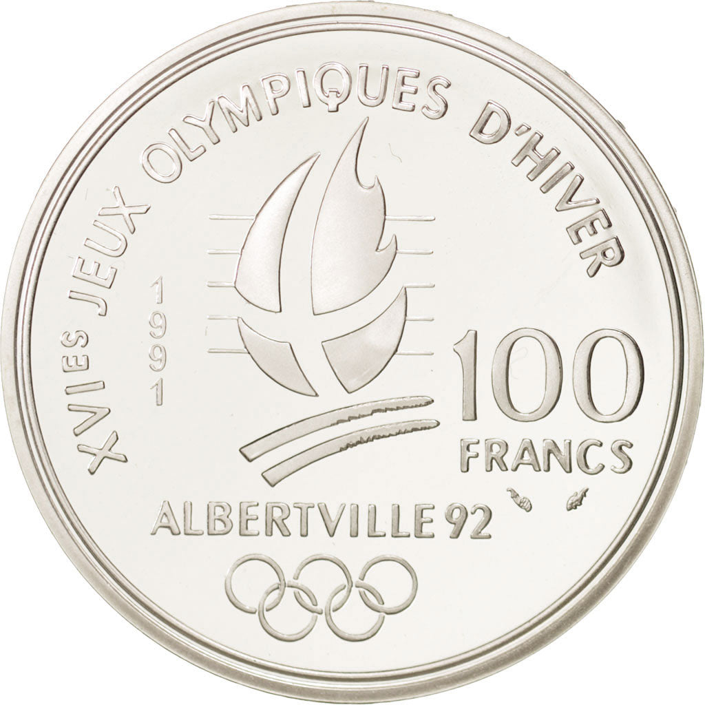 Moneta, Francia, 100 Francs, 1991, FDC, Argento, KM:995