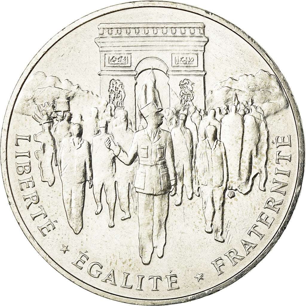 Coin, France, Libération de Paris, 100 Francs, 1994, AU(55-58), Silver,KM 1045.1