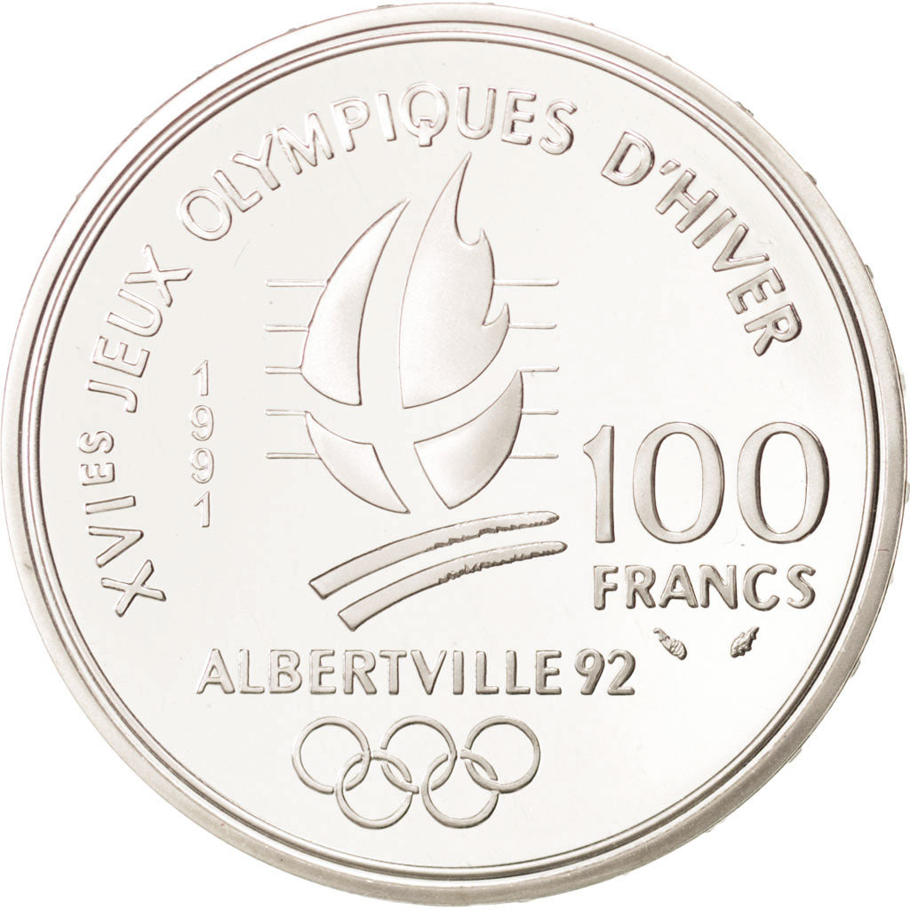 Moneta, Francia, 100 Francs, 1991, FDC, Argento, KM:994