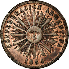 Coin, Argentina, 4 Centavos, 1854, EF(40-45), Copper, KM:25