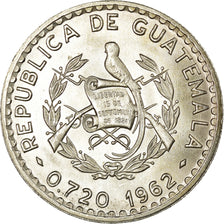 Moneda, Guatemala, 50 Centavos, 1962, SC, Plata, KM:264