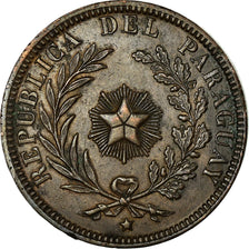 Coin, Paraguay, 4 Centesimos, 1870, AU(55-58), Copper, KM:4.1
