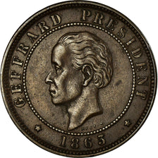 Coin, Haiti, 20 Centimes, 1863, AU(50-53), Bronze, KM:41