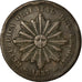 Moneta, Uruguay, 40 Centesimos, 1857, Lyon, France, BB, Rame, KM:10